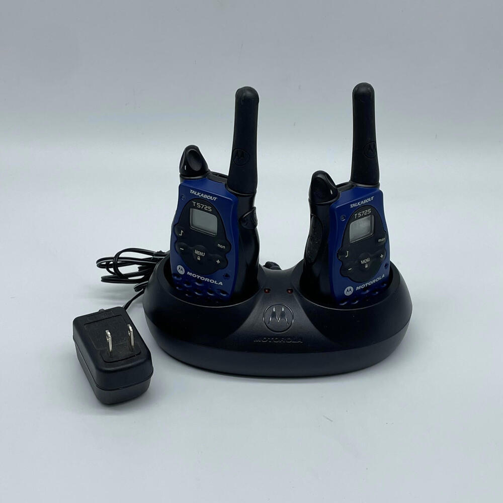 Motorola Talkabout T5725 Two Way Walkie Talkie Radio Tested Working